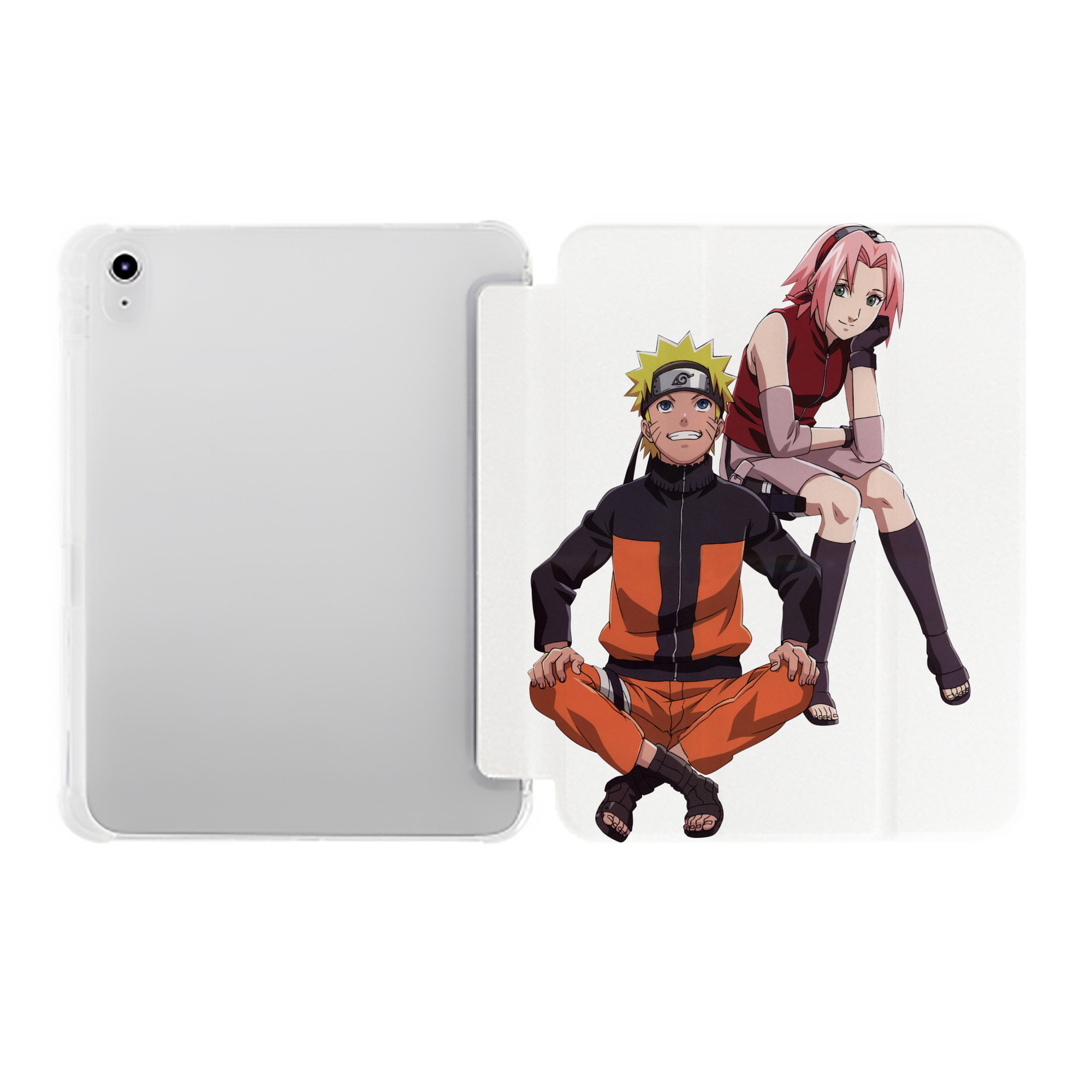 （画像用） NARUTO -ナルト- うずまき ナルト Uzumaki Naruto IPad ケース ペン収納付き 三つ折りスタンド PUレザー×シリコン 対応機種9.5/10.5/10.9インチ